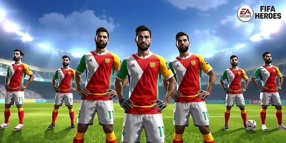Indian FIFA Heroes Independence Day event with players in special tricolor kits with Indian FIFA Heroes watermark